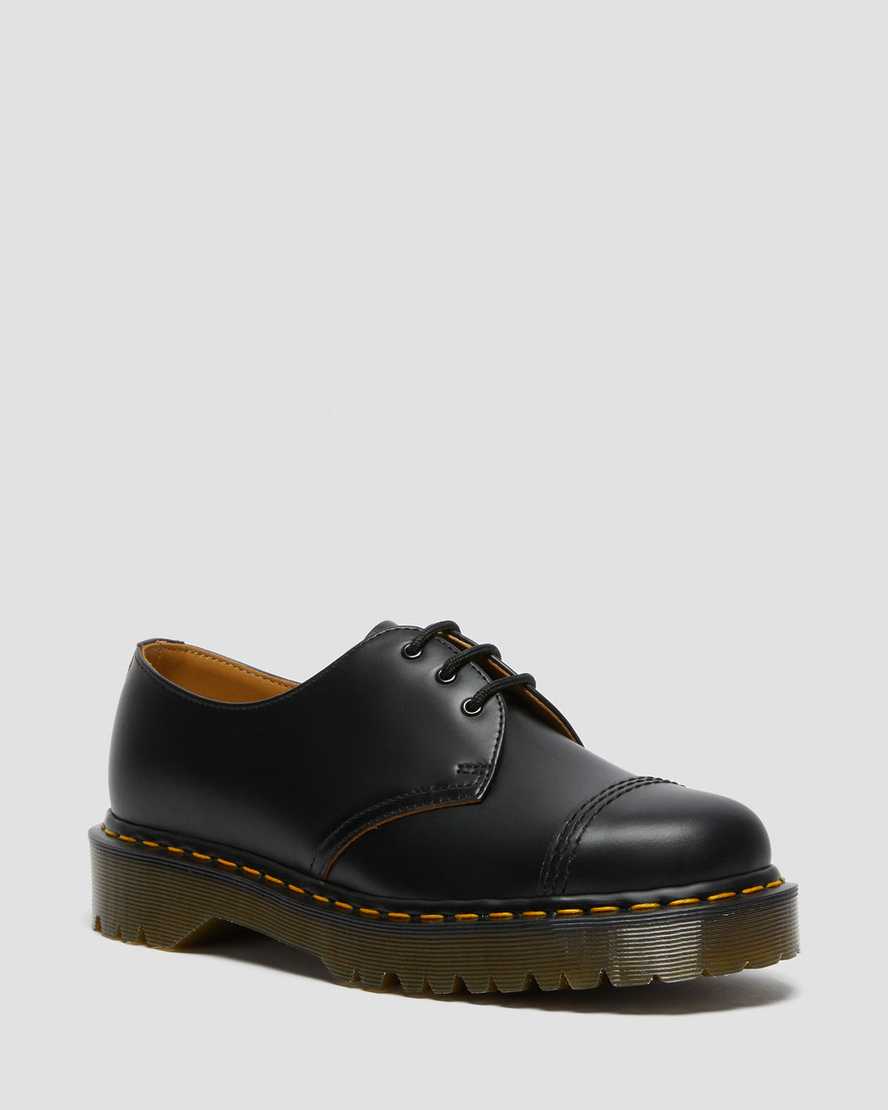 Dr. Martens 1461 Bex Toe Cap Vintage Oxford Sko Herre Svart [1589CBWVL]